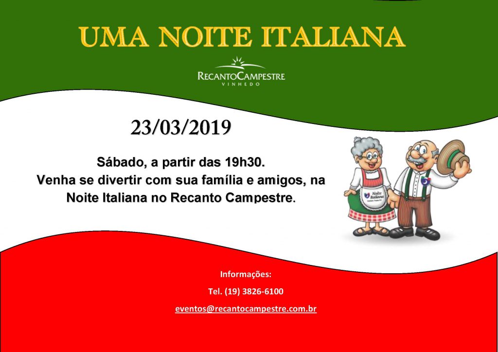 Março – Noite Italiana
